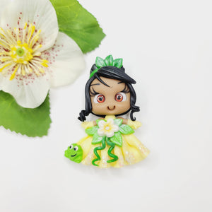 Tiana 5 #676 Clay Doll for Bow-Center, Jewelry Charms, Accessories, and More