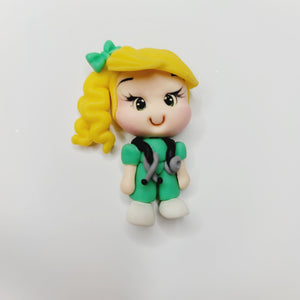 Izzy #712 Clay Doll for Bow-Center, Jewelry Charms, Accessories, and More