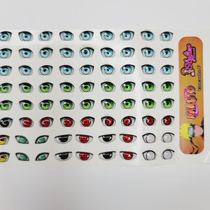 Adhesive Resin Eyes for Clays Multicolor STY Naruto P (SM) 64 Pairs