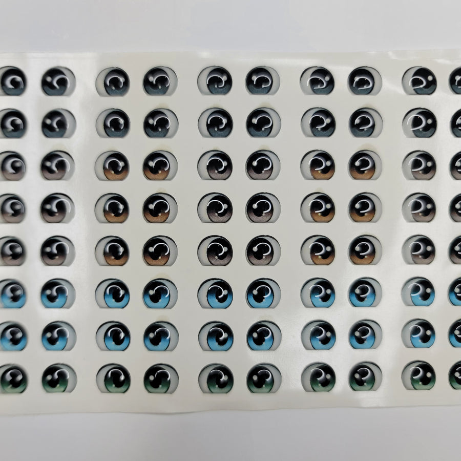 Adhesive Resin Eyes for Clays Multicolor STY R144 P (SM) 64 Pairs