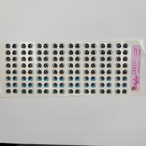 Adhesive Resin Eyes for Clays Multicolor STY R144 P (SM) 64 Pairs