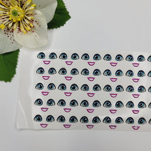 Adhesive Resin Eyes for Clays Multicolor STY R152 P (SM)  40 Pairs