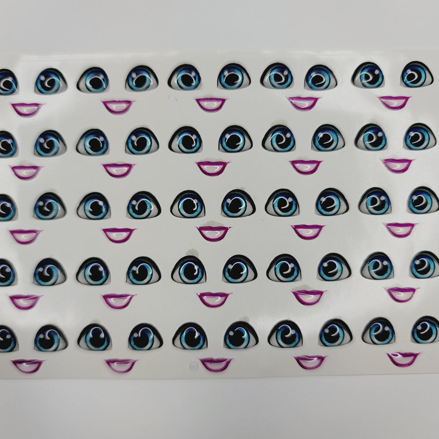 Adhesive Resin Eyes for Clays Multicolor STY R152 P (SM)  40 Pairs