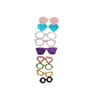 E.V.A. Various Glasses for Crafts (set of 10) - 0.75"-1.5" (in) - Mixed Colors