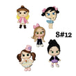 Load image into Gallery viewer, Set of 5 Clay Dolls for Bow-Center, Jewelry Charms, Accessories, and More
