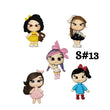 Load image into Gallery viewer, Set of 5 Clay Dolls for Bow-Center, Jewelry Charms, Accessories, and More

