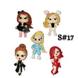 Load image into Gallery viewer, Set of 5 Clay Dolls for Bow-Center, Jewelry Charms, Accessories, and More
