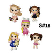 Load image into Gallery viewer, Set of 5 Clay Dolls for Bow-Center, Jewelry Charms, Accessories, and More
