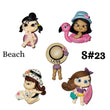 Load image into Gallery viewer, Set of 5 Clay Dolls for Bow-Center, Jewelry Charms, Accessories, and More
