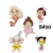 Load image into Gallery viewer, Set of 5 Clay Dolls for Bow-Center, Jewelry Charms, Accessories, and More
