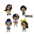 Load image into Gallery viewer, Set of 5 Clay Dolls for Bow-Center, Jewelry Charms, Accessories, and More
