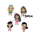 Load image into Gallery viewer, Set of 5 Clay Dolls for Bow-Center, Jewelry Charms, Accessories, and More
