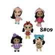 Load image into Gallery viewer, Set of 5 Clay Dolls for Bow-Center, Jewelry Charms, Accessories, and More
