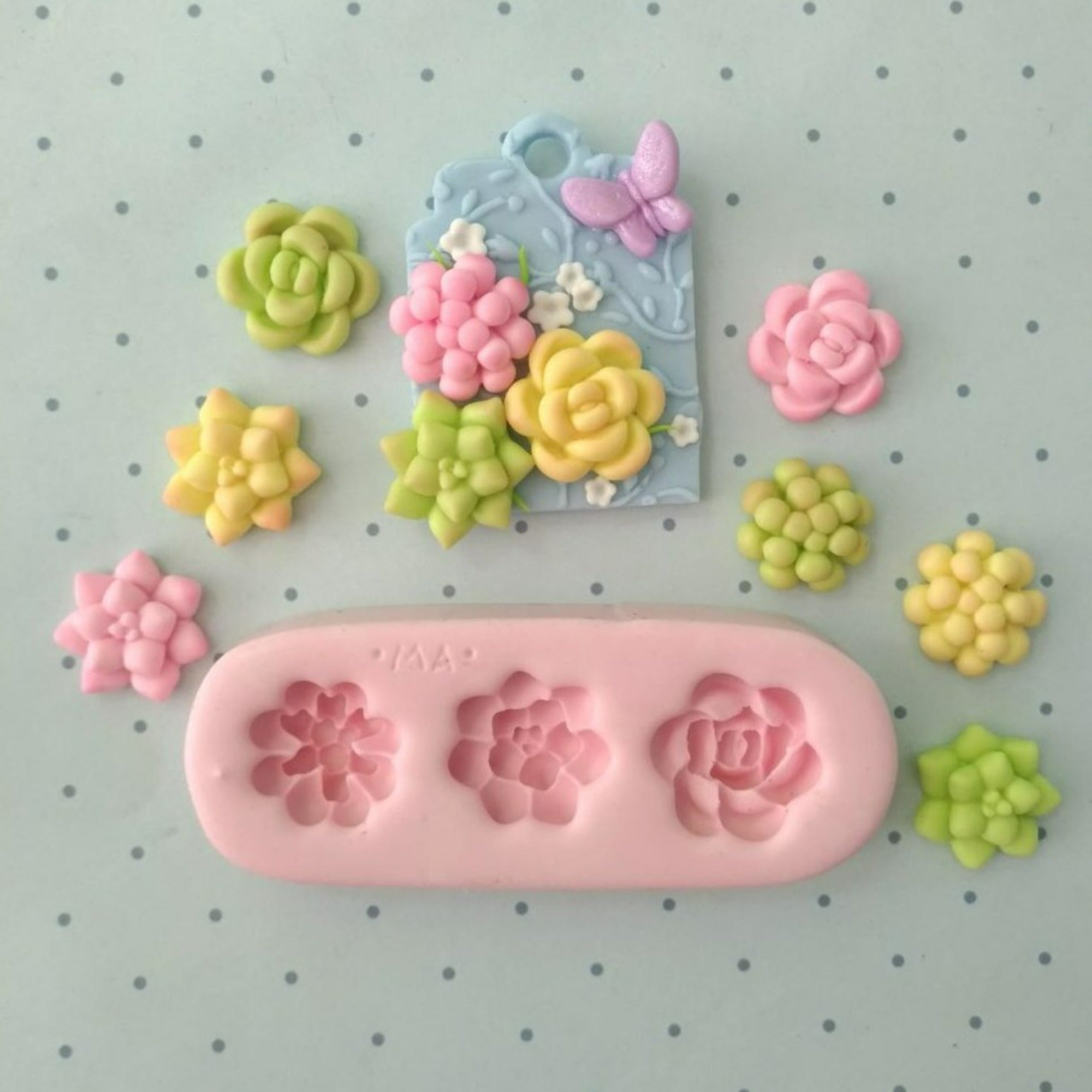 mini succulent mold Minor Defects) Mini Succulents Silicone Mold 650 MA – FLOR NY ATELIER