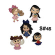 Load image into Gallery viewer, Set of 5 Clay Dolls for Bow-Center, Jewelry Charms, Accessories, and More
