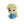 Load image into Gallery viewer, Mini Blond Princess #398 Clay Doll for Bow-Center, Jewelry Charms, Accessories, and More
