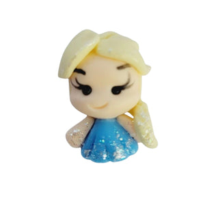 Mini Blond Princess #398 Clay Doll for Bow-Center, Jewelry Charms, Accessories, and More
