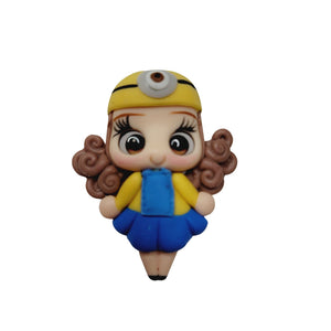 Miniona 6 #701 Clay Doll for Bow-Center, Jewelry Charms, Accessories, and More