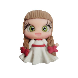 Annely #028 Clay Doll for Bow-Center, Jewelry Charms, Accessories, and More