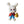 Load image into Gallery viewer, Alice&#39;s White Rabbit #673 Clay Doll for Bow-Center, Jewelry Charms, Accessories, and More

