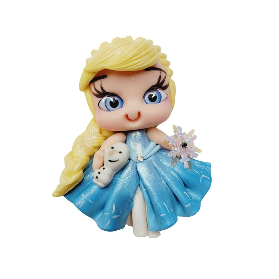 Elsa Frozen 8 #681 Clay Doll for Bow-Center, Jewelry Charms, Accessories, and More