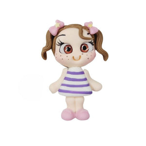 Flor The Mascote #667 Clay Doll for Bow-Center, Jewelry Charms, Accessories, and More