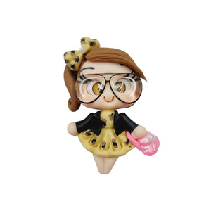 Lara #311 Clay Doll for Bow-Center, Jewelry Charms, Accessories, and More