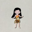 Load image into Gallery viewer, ACR#39 Pocahontas 2 Glitter Double Acrylic Apliques
