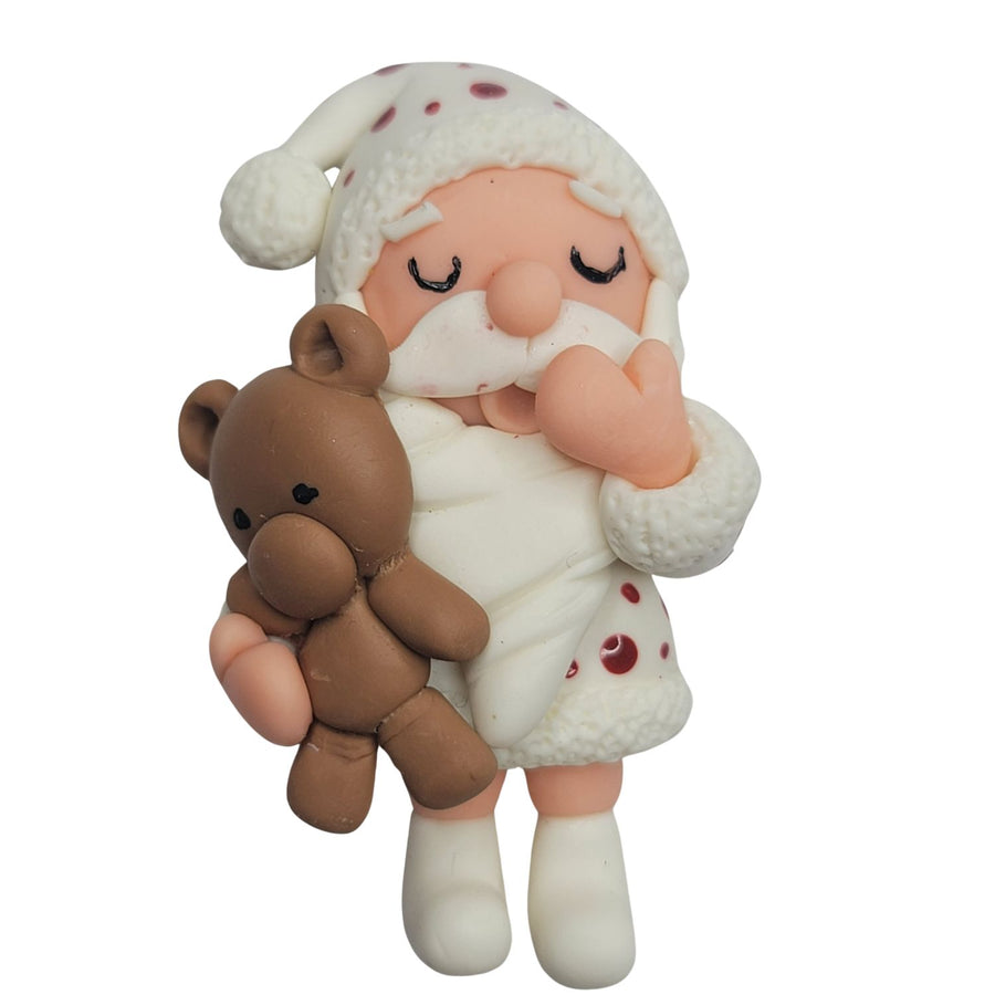 Sleepy Noel #519 Clay Doll for Bow-Center, Jewelry Charms, Accessories, and More