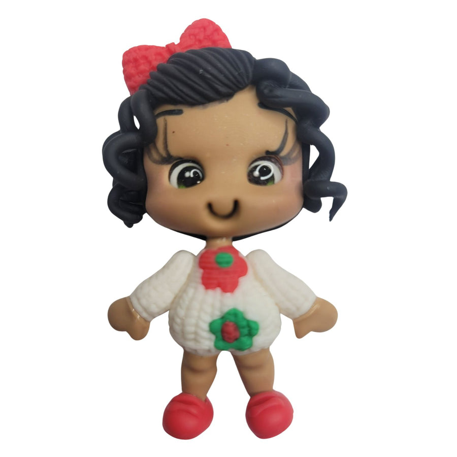 Shaquana #512 Clay Doll for Bow-Center, Jewelry Charms, Accessories, and More