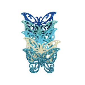 Glitter E.V.A. Foam Wings/Butterflies for Crafts #10 – Set of 5 (1.5") – DIY Decorations