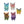 Load image into Gallery viewer, Glitter E.V.A. Foam Wings/Butterflies for Crafts #10 – Set of 5 (1.5&quot;) – DIY Decorations
