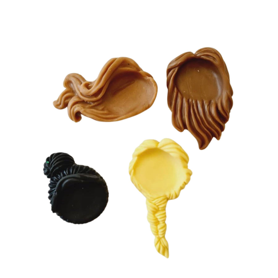 MD #77 Hair Styles 5  Silicone Mold