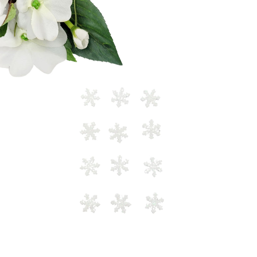 E.V.A. Glitter Snowflakes for Clays (set of 10) - 0.5" (in)