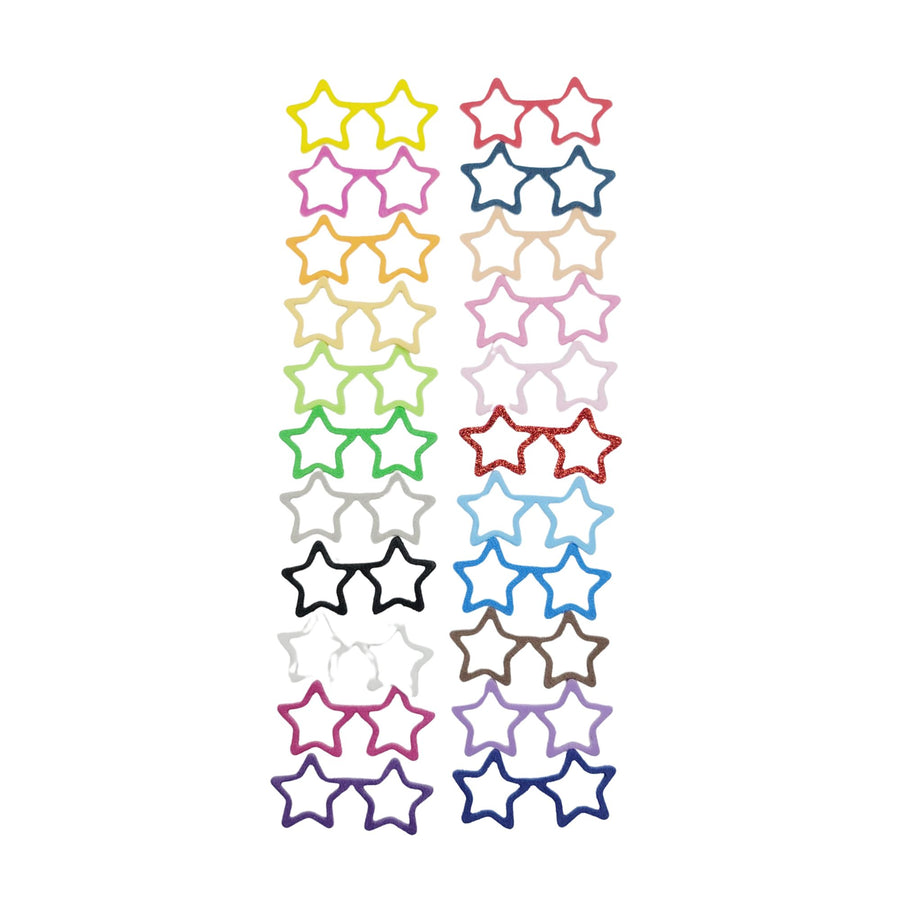 E.V.A. Star Glasses for Crafts (set of 10) - 1.75" (in) - Mixed Colors
