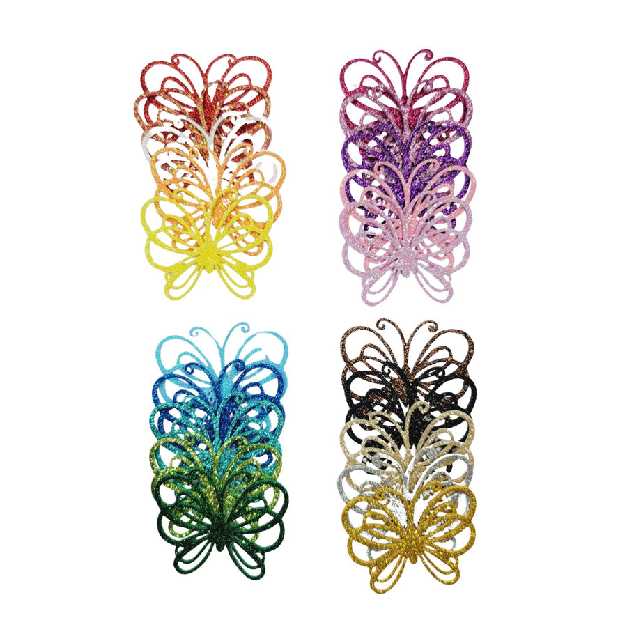 Glitter E.V.A. Foam Wings/Butterflies for Crafts #6 – Set of 5 (2") – DIY Decorations
