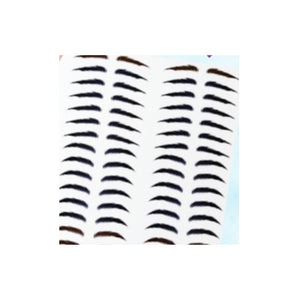 AdhesiveEyebrows Transfer Stencil paper for Clays Multicolor STY-S001 M 60 Pairs