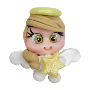 Celeste #109 Clay Doll for Bow-Center, Jewelry Charms, Accessories, and More