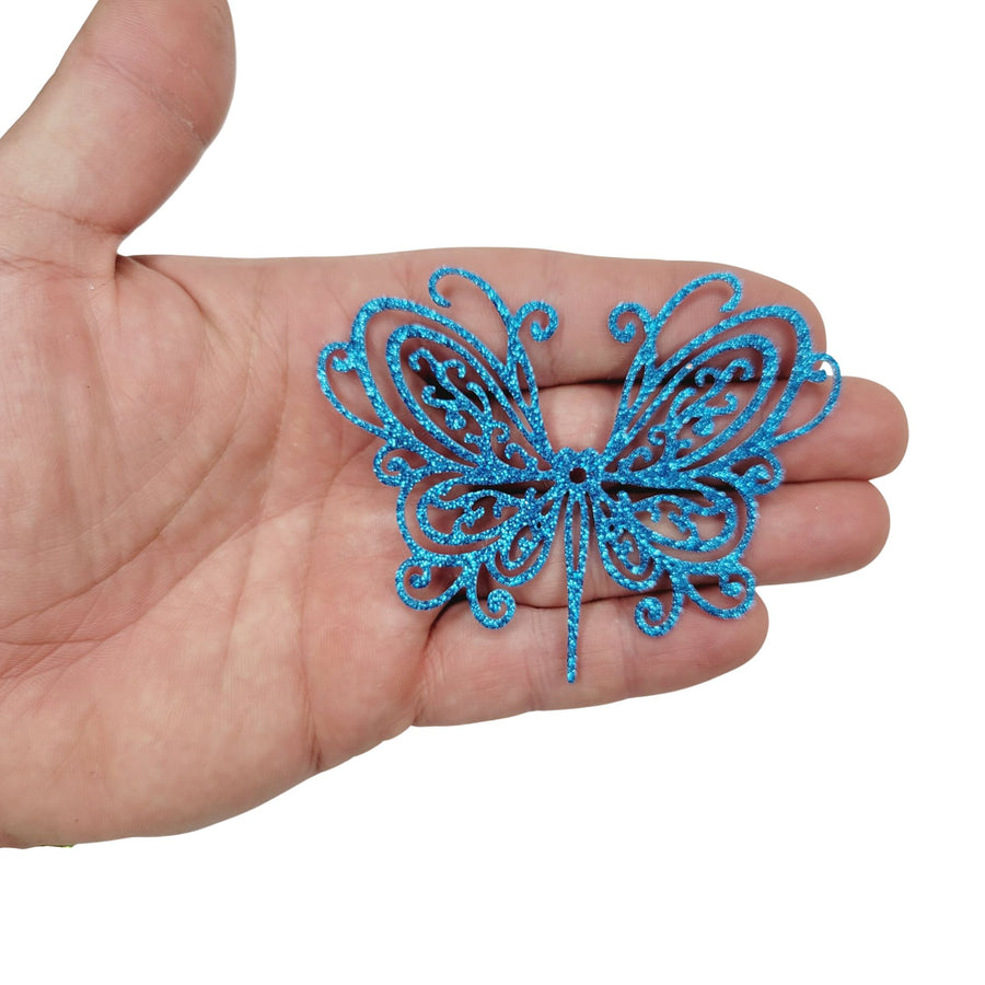 Glitter E.V.A. Foam Wings/Butterflies for Crafts #9 – Set of 5 (3" and 1.5") – DIY Decorations
