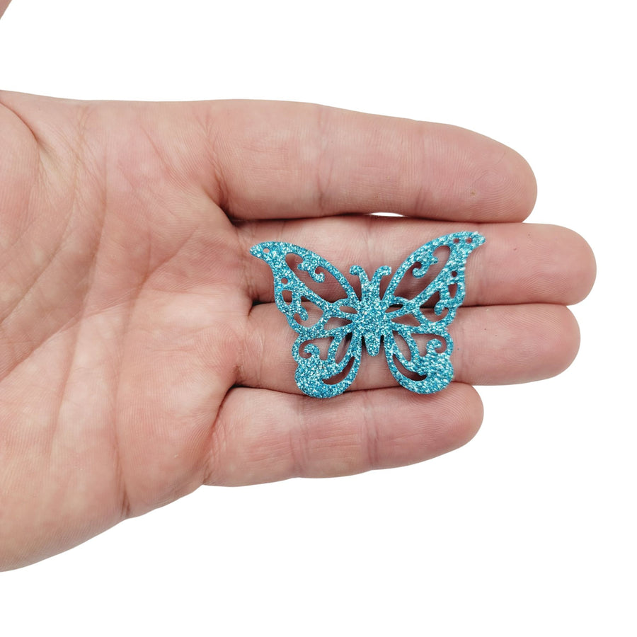 Glitter E.V.A. Foam Wings/Butterflies for Crafts #10 – Set of 5 (1.5") – DIY Decorations
