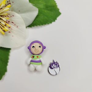Mini Character #399 Clay Doll for Bow-Center, Jewelry Charms, Accessories, and More