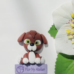 Pluto Dog #459 Clay Doll for Bow-Center, Jewelry Charms, Accessories, and More