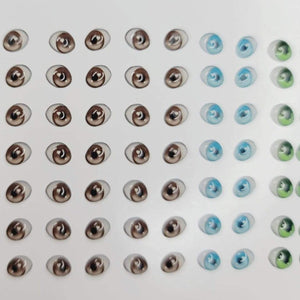 Adhesive Resin Eyes for Clays Multicolor ADD DET P 49Pairs