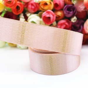 Gold Gradient Satin Ribbon - 1" - 25mm - Sold by the Yard