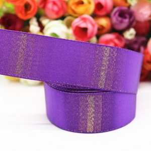 Gold Gradient Satin Ribbon - 1" - 25mm - Sold by the Yard