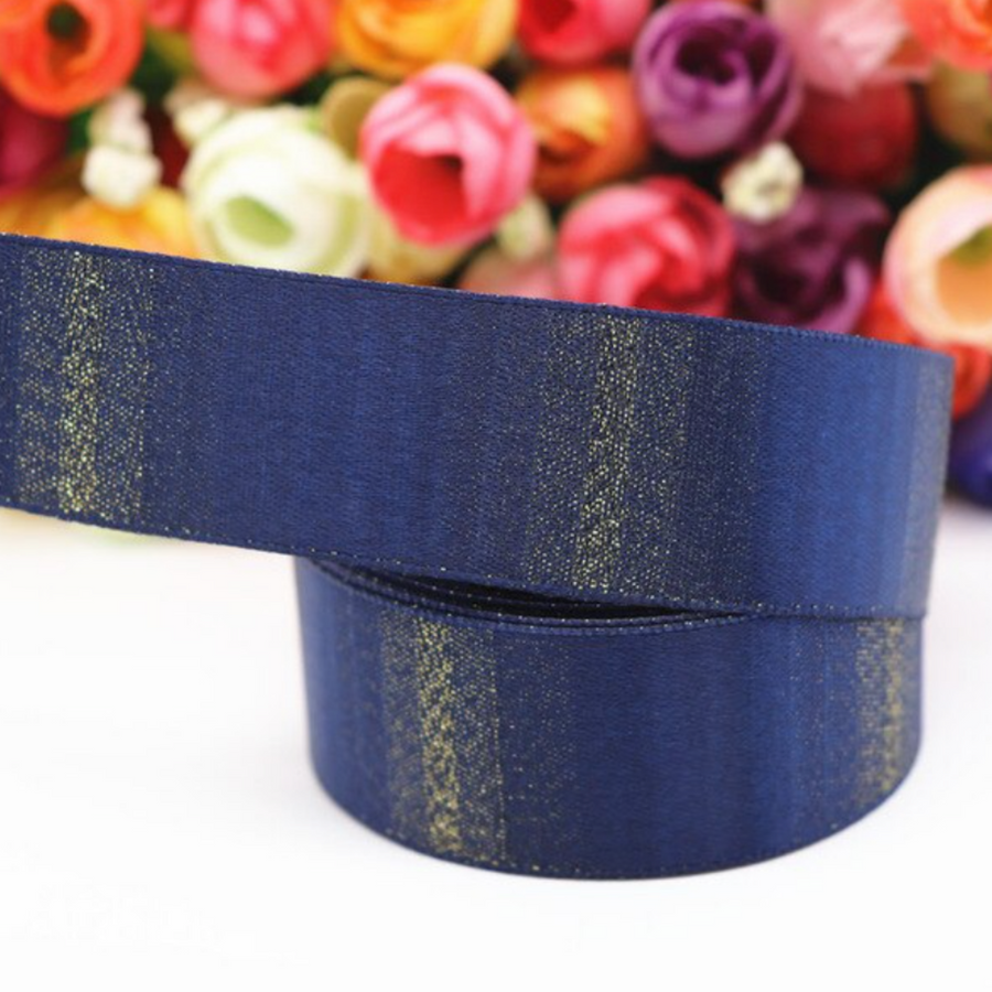 Gold Gradient Satin Ribbon - 1" - 25mm - Sold by the Yard