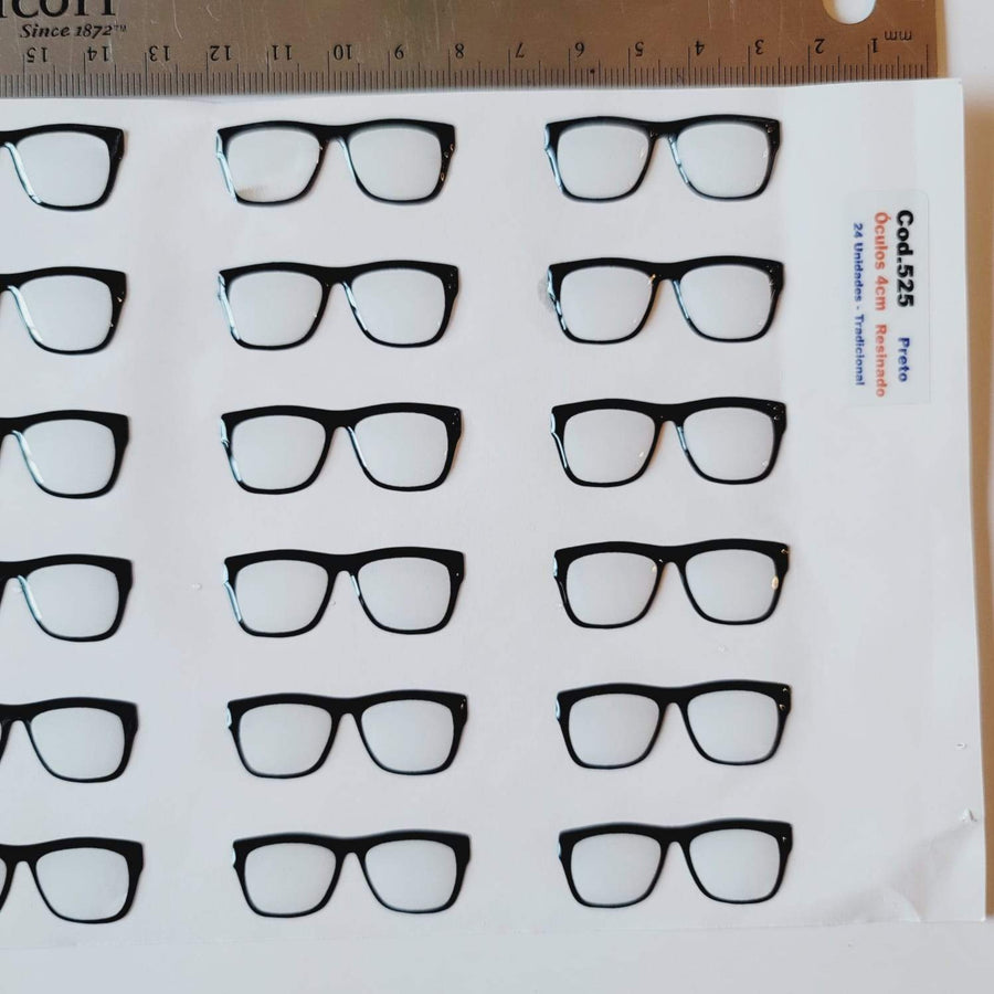 Adhesive Resin Eye Glasses for Clays MNC 525 4cm 24Units