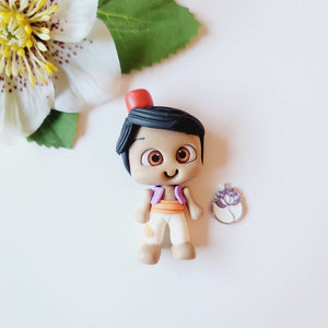 Aladin #007 Clay Doll for Bow-Center, Jewelry Charms, Accessories, and More