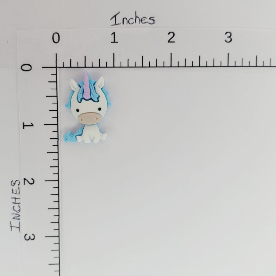 Cute Unicorn Flatback Resin Cabochons - H1/H5 - Set of 5
