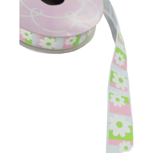 Baby Daisies Printed Ribbon - 5/8" (15mm) - Sold by the Yard
